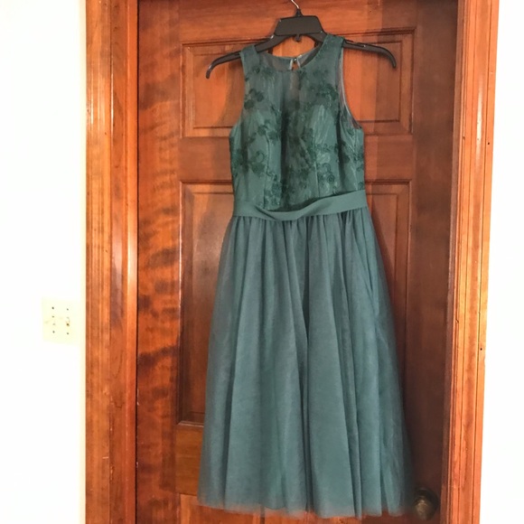 Azazie Dresses & Skirts - AZAZIE Eva bridesmaid dress dark green